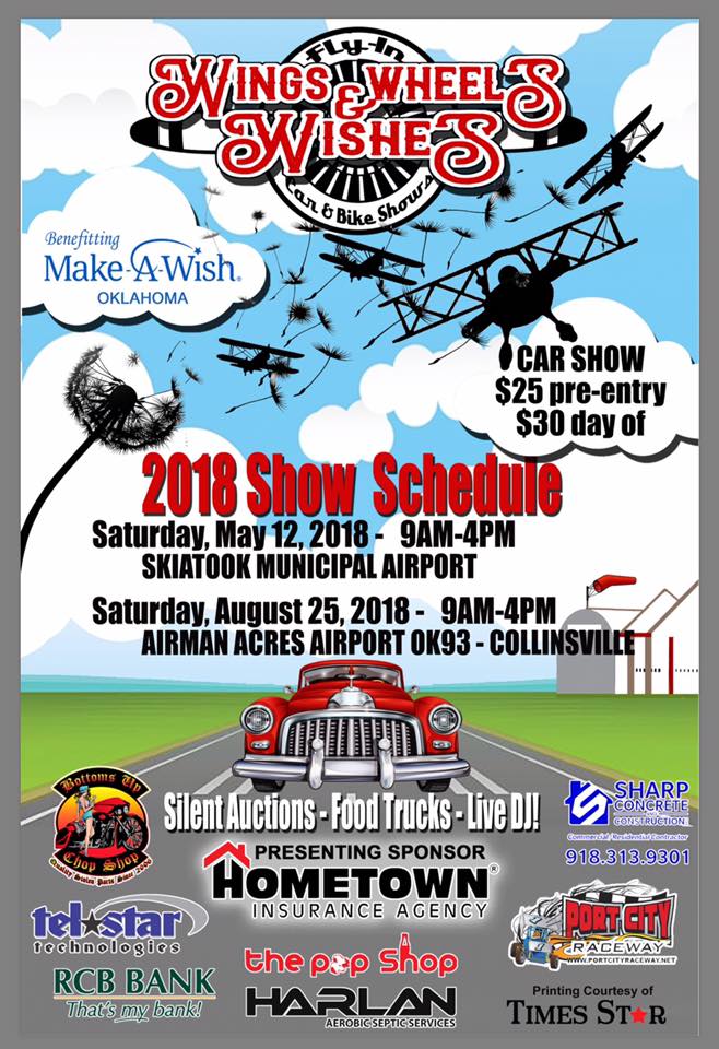 Oklahoma area car shows and events listing. We list Oklahoma area car shows, swap meets, cruise